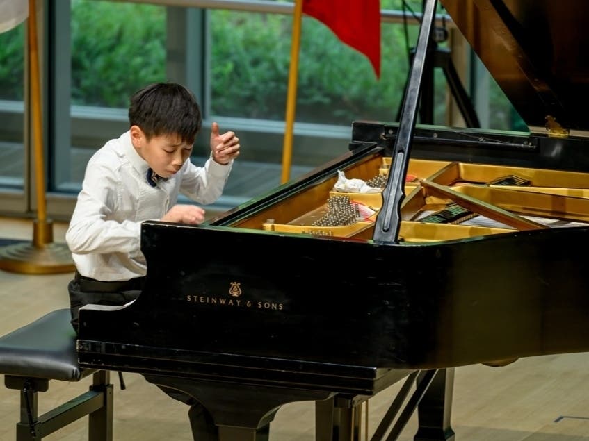 Wilson Liu, 12, of Livingston, NJ, performs at the 2026 Cleveland International Piano Competition.