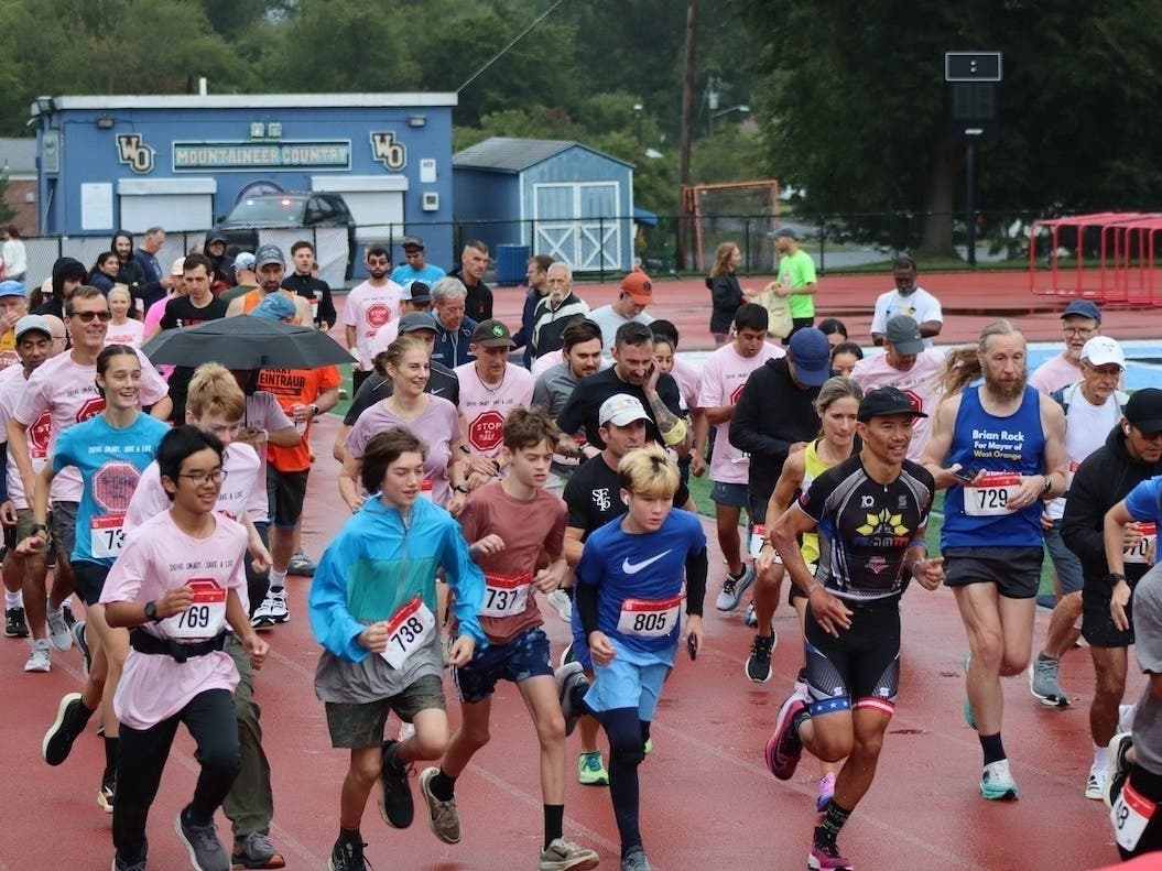 Runners pound the pavement at the 16th annual Stop For Nikhil Run/Walk/Bike Ride, which took place Sept. 20 at West Orange High School.