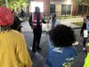 Community members hold a vigil in Newark, NJ on Oct. 1, 2026.
