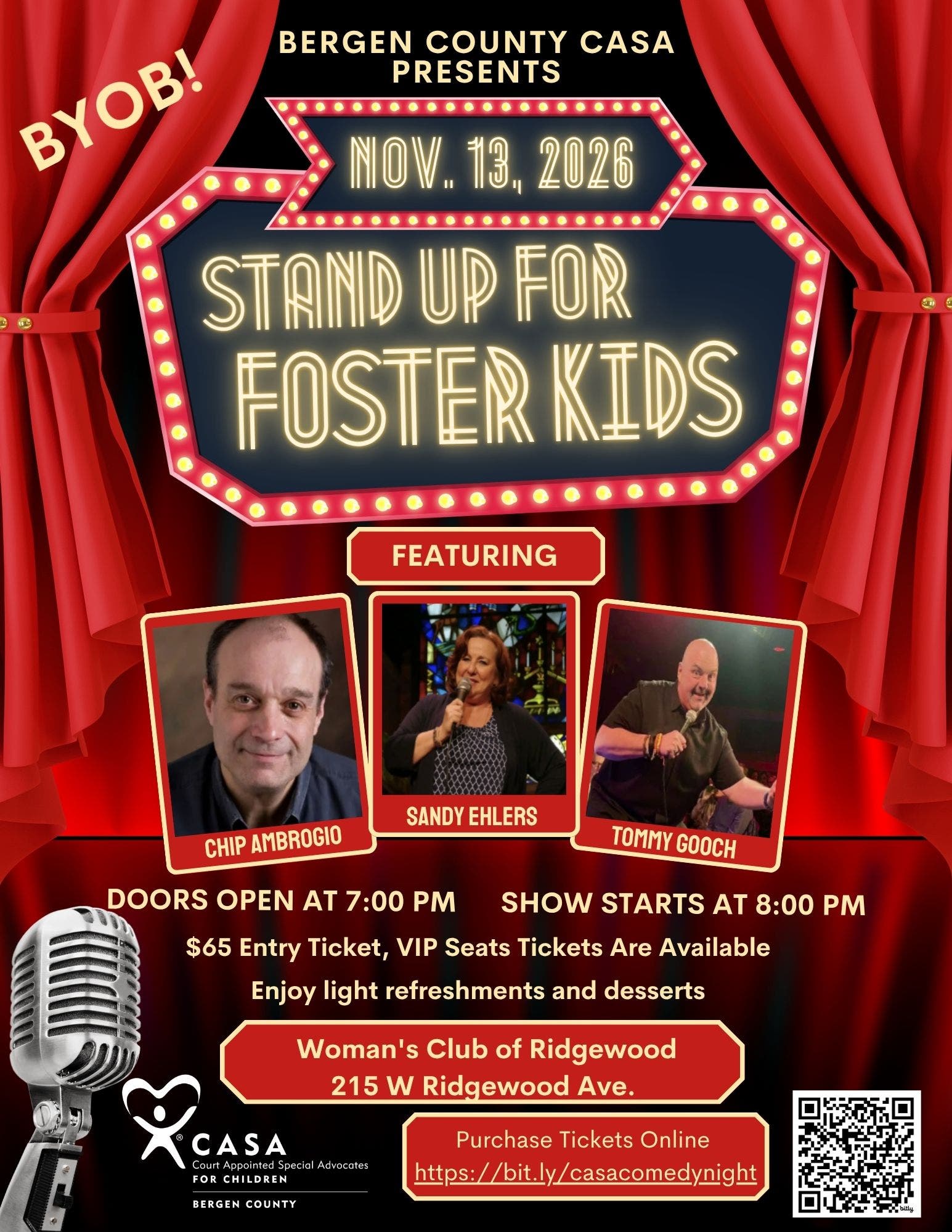 Stand UP for Foster Kids- Bergen CASA's Comedy Night