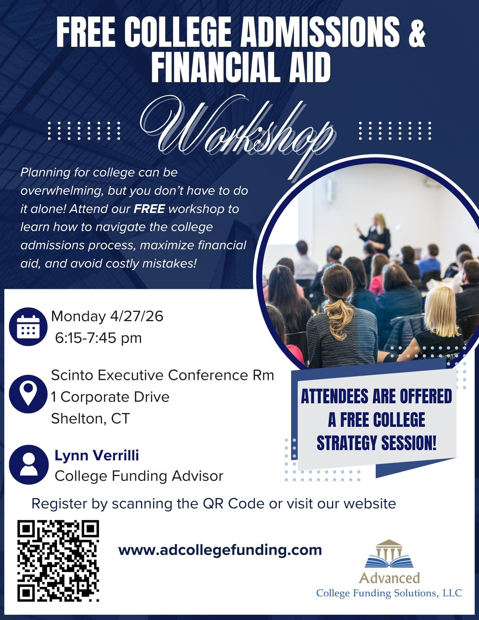 Free College Admissions & Financial Aid Workshop
