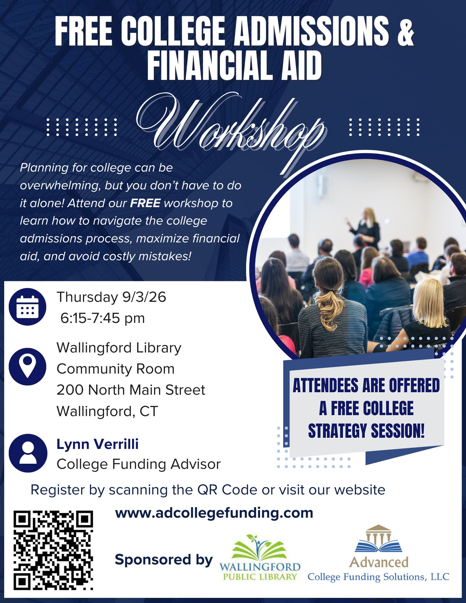 Free College Admissions & Financial Aid Workshop