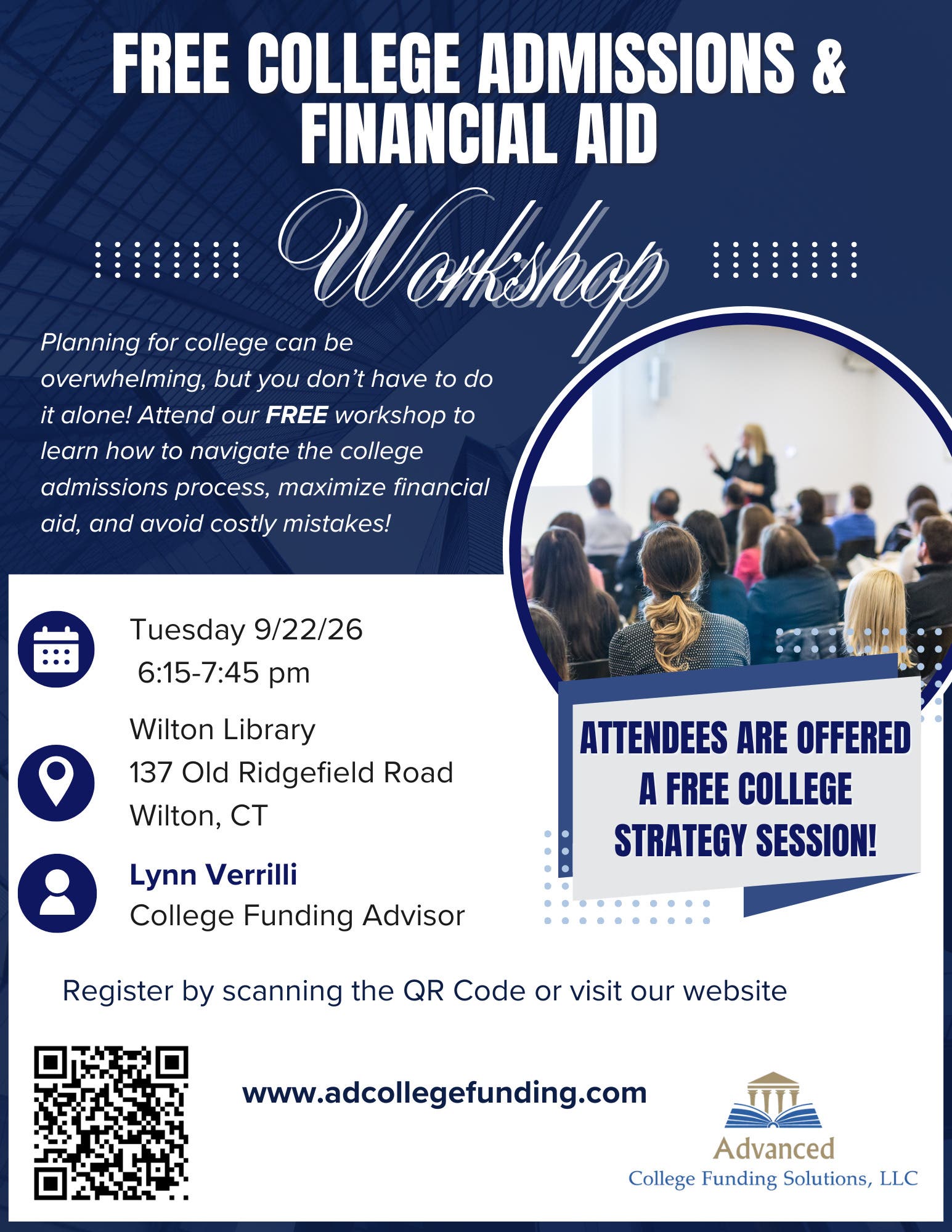 Free College Admissions & Financial Aid Workshop