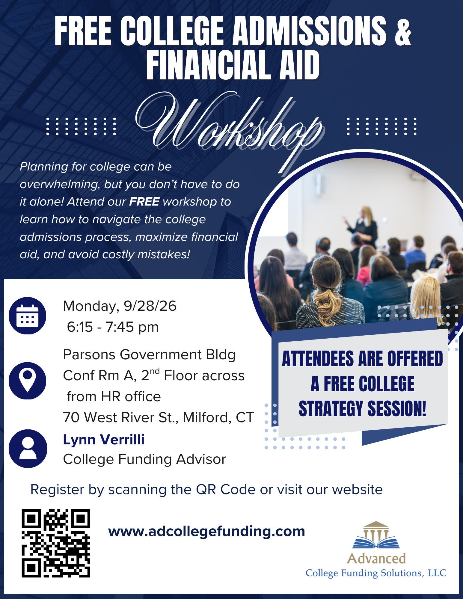 Free College Admissions & Financial Aid Workshop