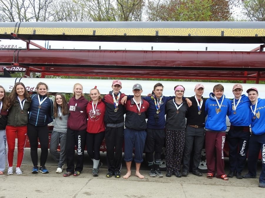 Athletes all smiles after competition