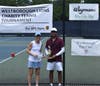 Men's Division Winner: Vikram Koganti with Lion Sue Ash, Tournament Co-Chair