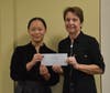 Grace Qiu with Lions Youth Speech Chair, Susan Ash