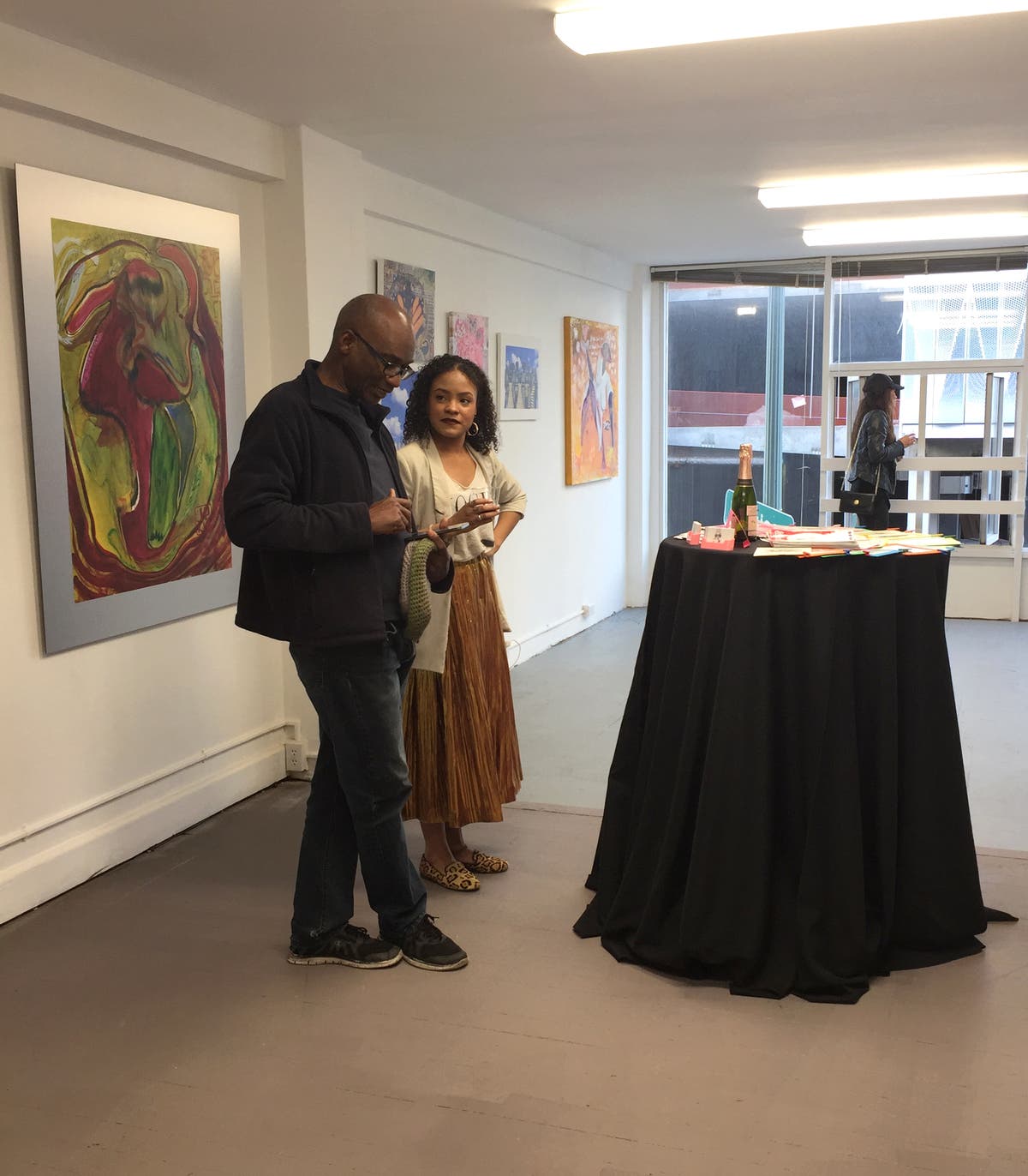 Artist at Gallery