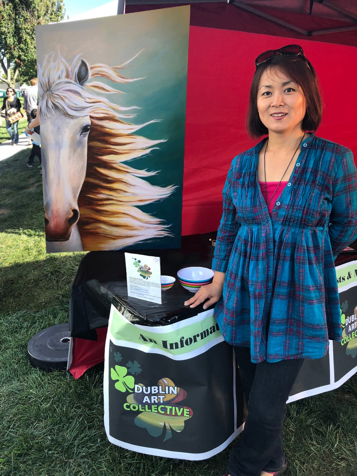 Michelle Meng and artwork