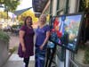Floral Photographer Vanessa Thomas with Raffle Winner Barbara Luna