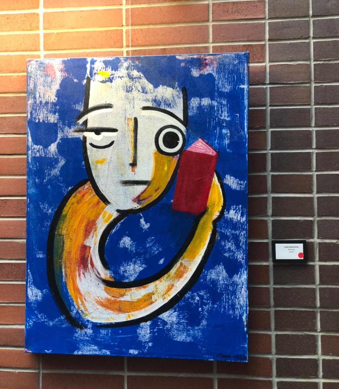 Red Book Acrylic Painting