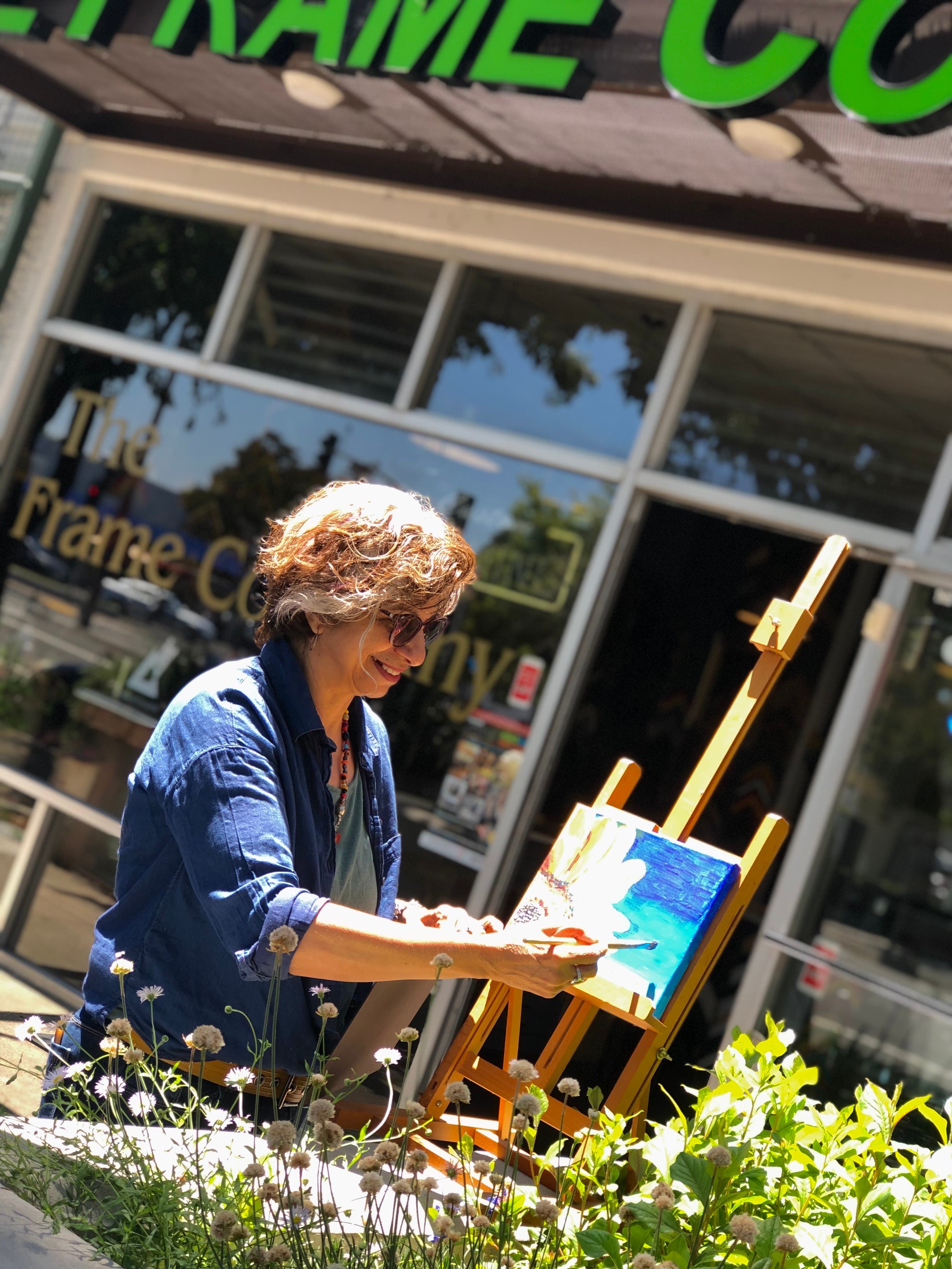 Sawsan Wolski outside the Frame Company