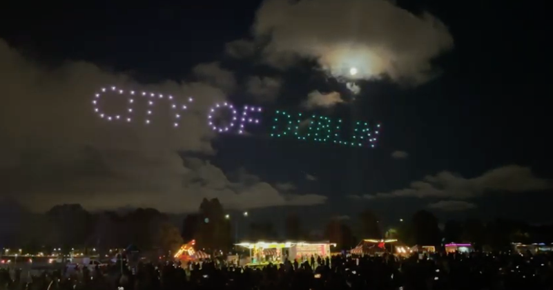 Drone display Splatter