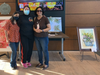 Artists participating in the Community Art Gallery, Meghana Mitragotri, Vanessa Thomas and Alka Vaidya