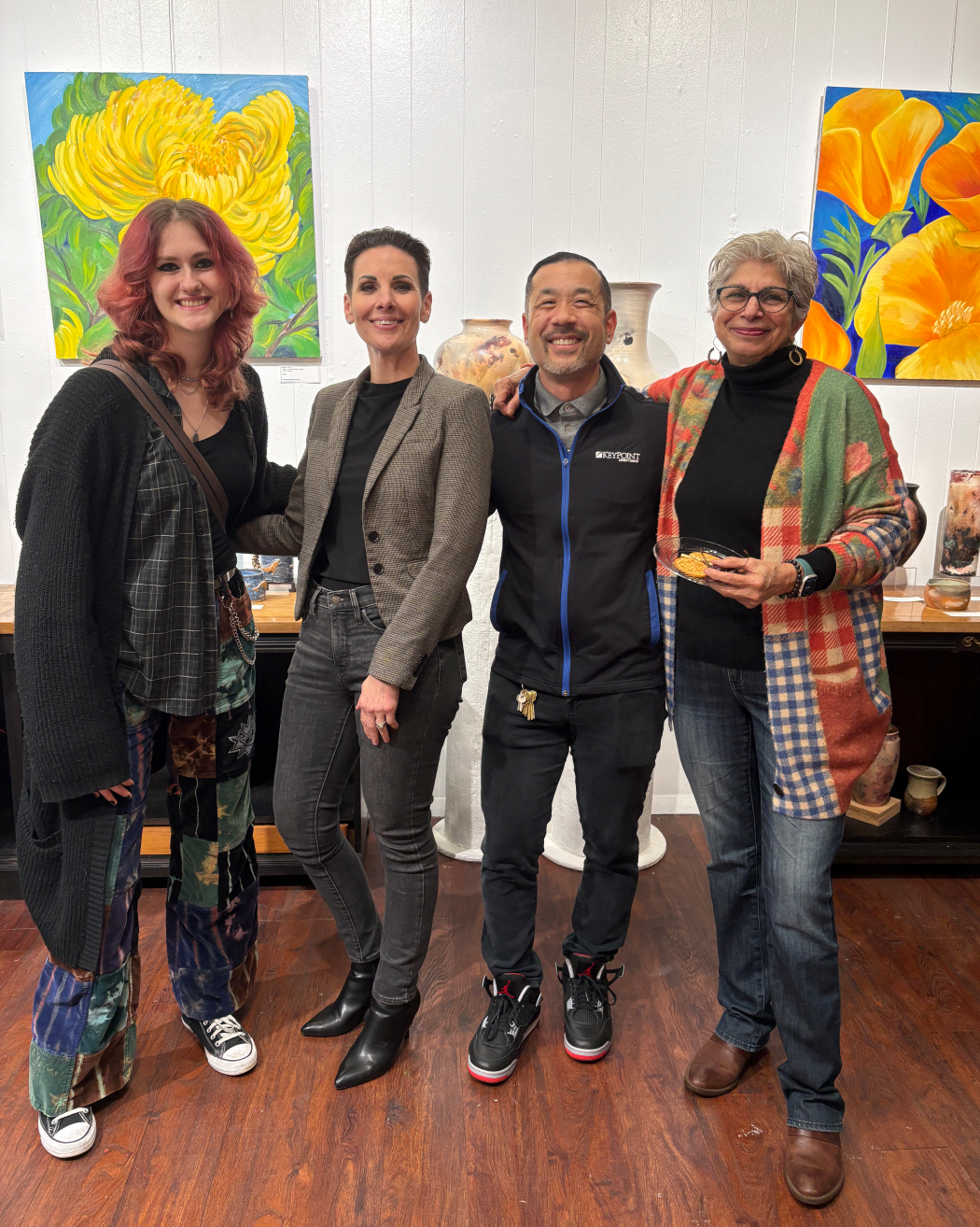 Guests at the Exploration of Nature in Oil and Clay Art Exhibition