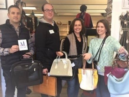 Thank you, Broadway Plaza, Walnut Creek Corporate Volunteers (l.to r.) Danny Sanchez, Levi Ennis, Senior Property Manager Shelly Dress and Broadway Plaza Senior Marketing Manager Tracy Dietlein.