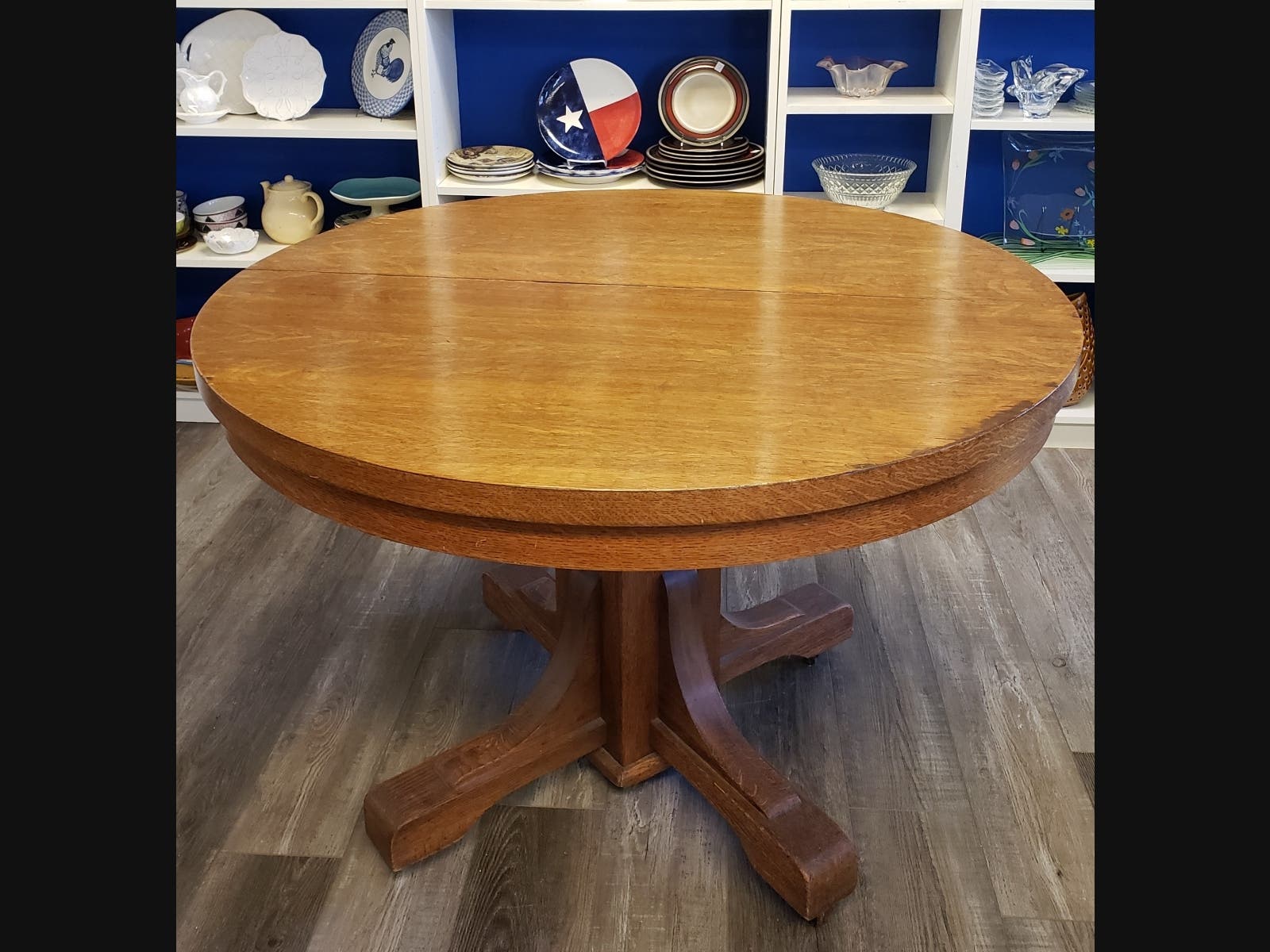 This beautiful oak table could grace your living space for a mere $95.