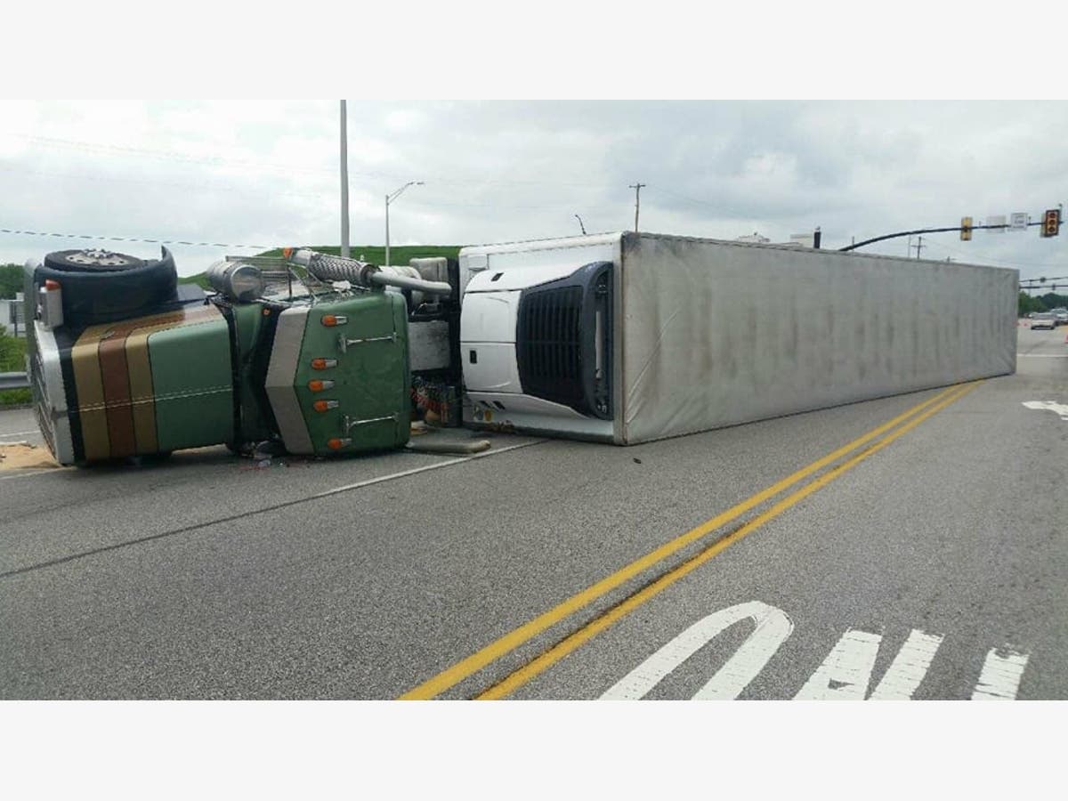 Tractor Trailer Flips At Turnpike Exit In Towamencin | Montgomeryville ...