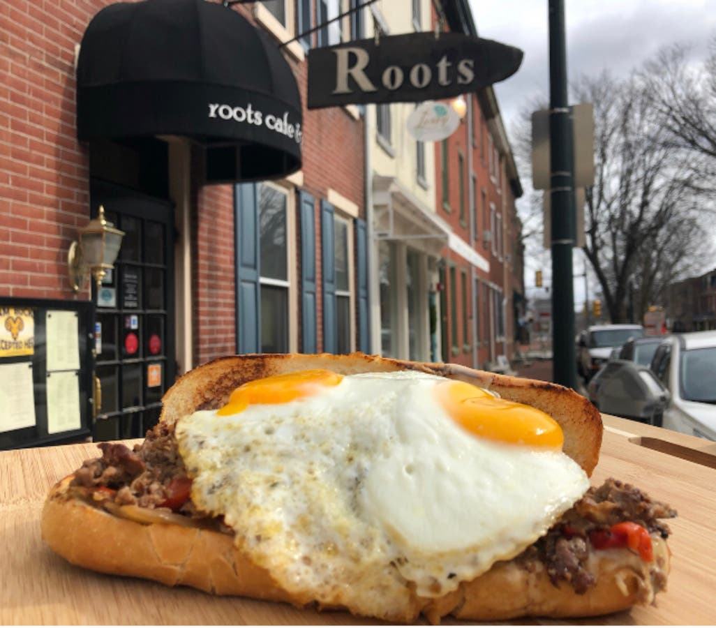 A local cafe is offering a free breakfast cheesesteak meal with a dash of CBD.