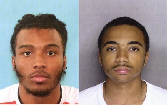 Ahnile Fountain, left, and Makael Bevins, right, are wanted for a recent bullying-linked shooting.