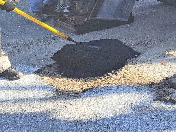 Pothole repairs will get underway in the area again this week. 