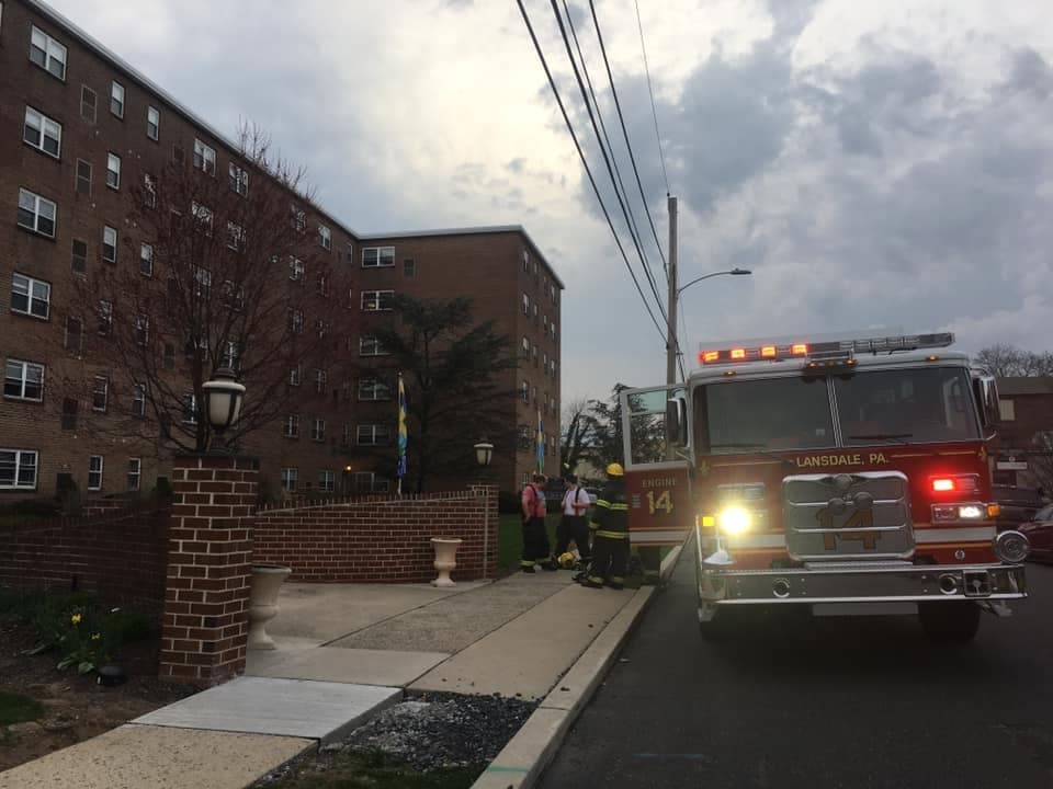 A small fire was extinguished in Lansdale Sunday night.