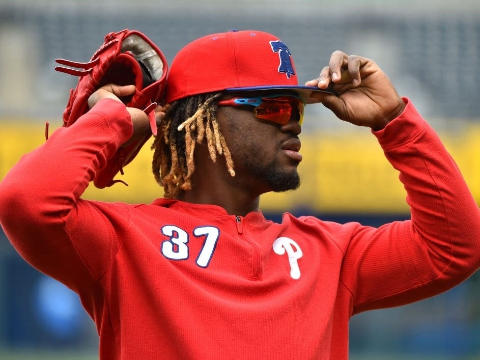Phillies center fielder Odubele Herrera faces domestic violence charges after an incident Monday.