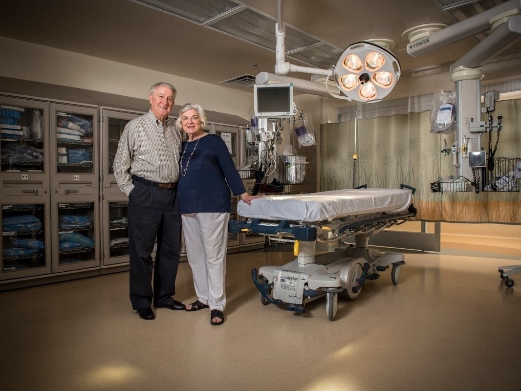 Marv and Dee Ann Woodall have made a major gift to Doylestown Hospital of $2.5 million. 