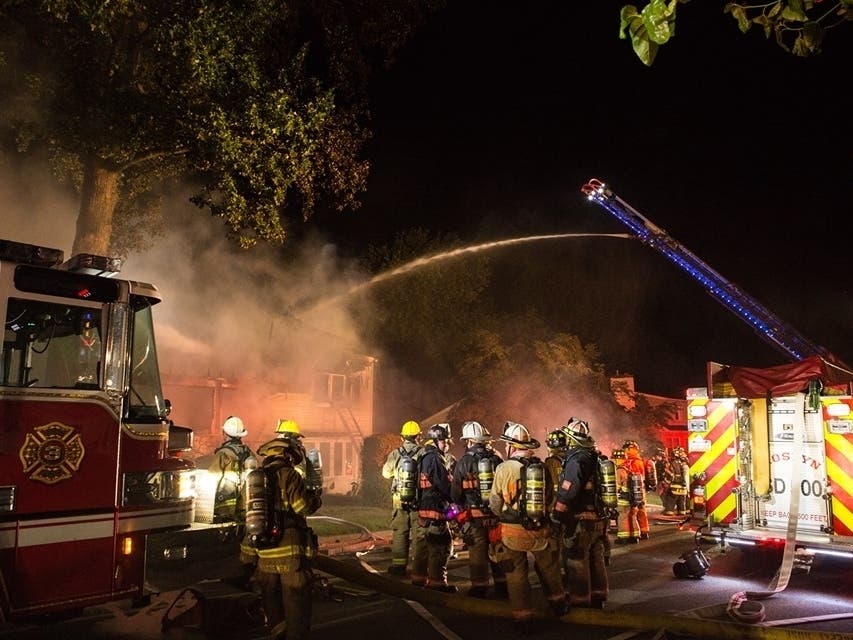 A heavy fire was battled on the 1600 block of Crestview Avenue early Thursday morning.