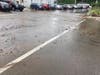 A water main broke in Conshohocken Thursday morning. 