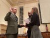 Bret Baker was sworn in as Norristown's new full time firefighter Tuesday night.