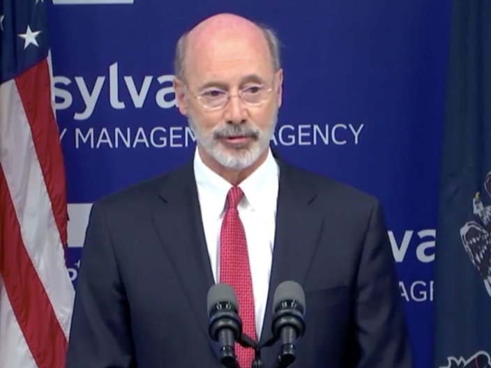 Gov. Wolf was in Norristown Wednesday to discuss the new school mask mandate and mitigation measures being taken with the more contagious delta variant still on the rise statewide.