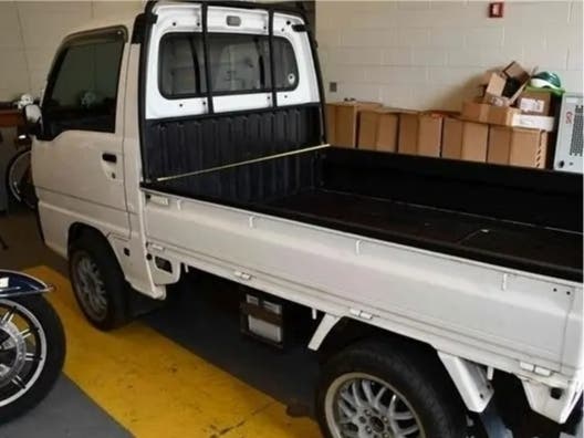 Andres Marin drove this small 1996 Subaru Sambar truck for neighborhood children, police said.