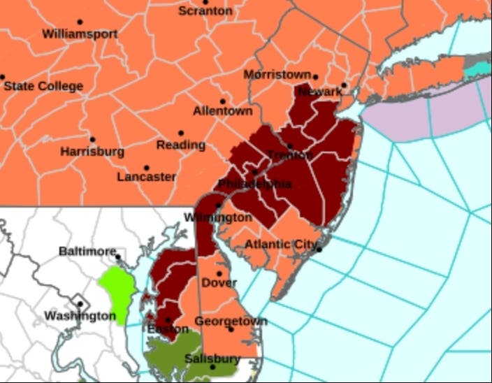 Heat watches and advisories will be in place this week southeastern Pennsylvania experiences dangerous heat, according to the latest forecast.