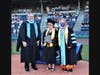 Larraine Rubacha received the Nelson Bordeau award from Dean of Student Services Tim St. James and CEO Dr. Michelle Coach. 