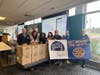 Rotarians donated 5,000 packets of food they assembled to Enfield Loaves and Fishes, Enfield Food Shelf and Asnuntuck Community College's Food Pantry. The packing event was held as a Day of Service for the Enfield Club and other clubs in their district. 