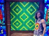 Mason Solari with "Green Kaleidoscope"