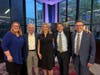 DuPage Children Museum Board and Staff celebrate CEO Andrea Ingram for her Lifetime Achievement Award at C2ST Science in the City Gala. From left: Kimberly Stull, Mark Trembacki, Andrea Ingram, Larry Larsen, Brett Nicholas.