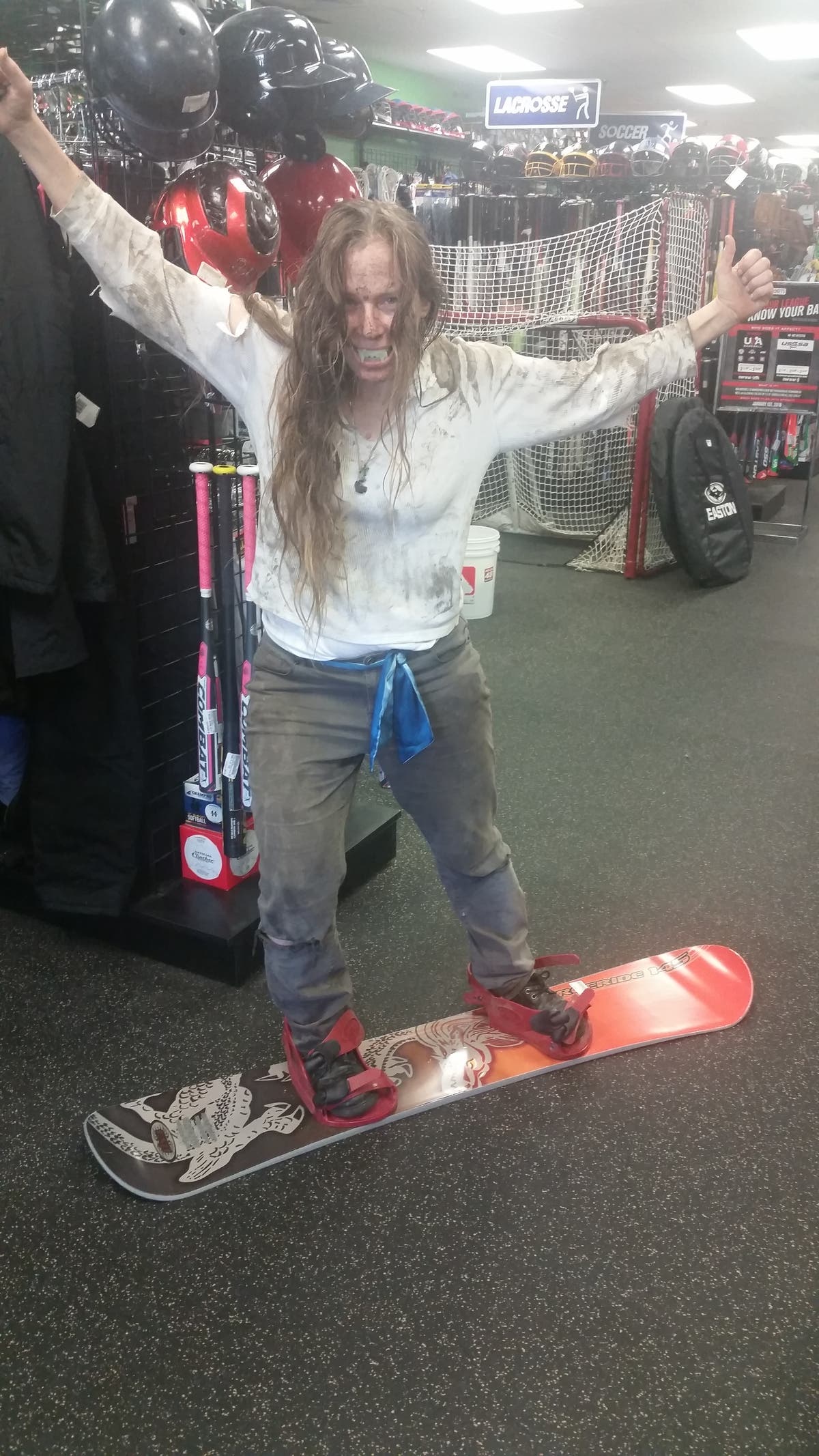 Ticket Selling Zombie at Play It Again Sports Palatine Plaza