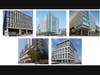 Top, L to R: CPMC Davies (601 Duboce Ave.), Van Ness (1101 Van Ness Ave.), and Mission Bernal & Orthopedic Institute (3555 Cesar Chavez St.). Bottom: Pacific Heights Outpatient Center (2333 Buchanan St.) and Medical Office Building (1100 Van Ness Ave.)