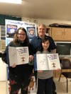 Timothy Young with Ashley Nietupski and Emily Horvath (left to right).