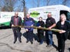 East Providence Mayor Bob DaSilva; Dr. Jim Wilkinson, SeaScape president; Catherine Giusti, SeaScape director of administration; Michael Ventura, SeaScape director of operations; Laura McNamara, executive director, East Providence Area Chamber of Commerc