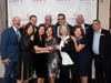 (left to right back): Shawn Edwards, Aldo Polak, Kenneth Ray, Al Gutierrez, Stephen Moroney, and Rafael Palomino. (left to right front) Jane Matluck, Patricia Bogoya-Bravo, Shirley Acevedo Buontempo, Nathalie Vanheusden, Lauren Martinez