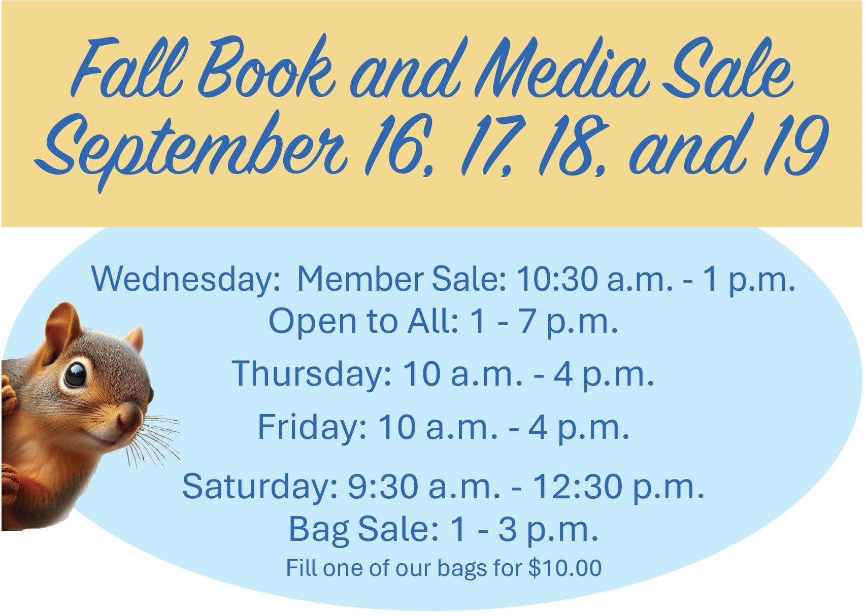 Fall Book and Media Sale
