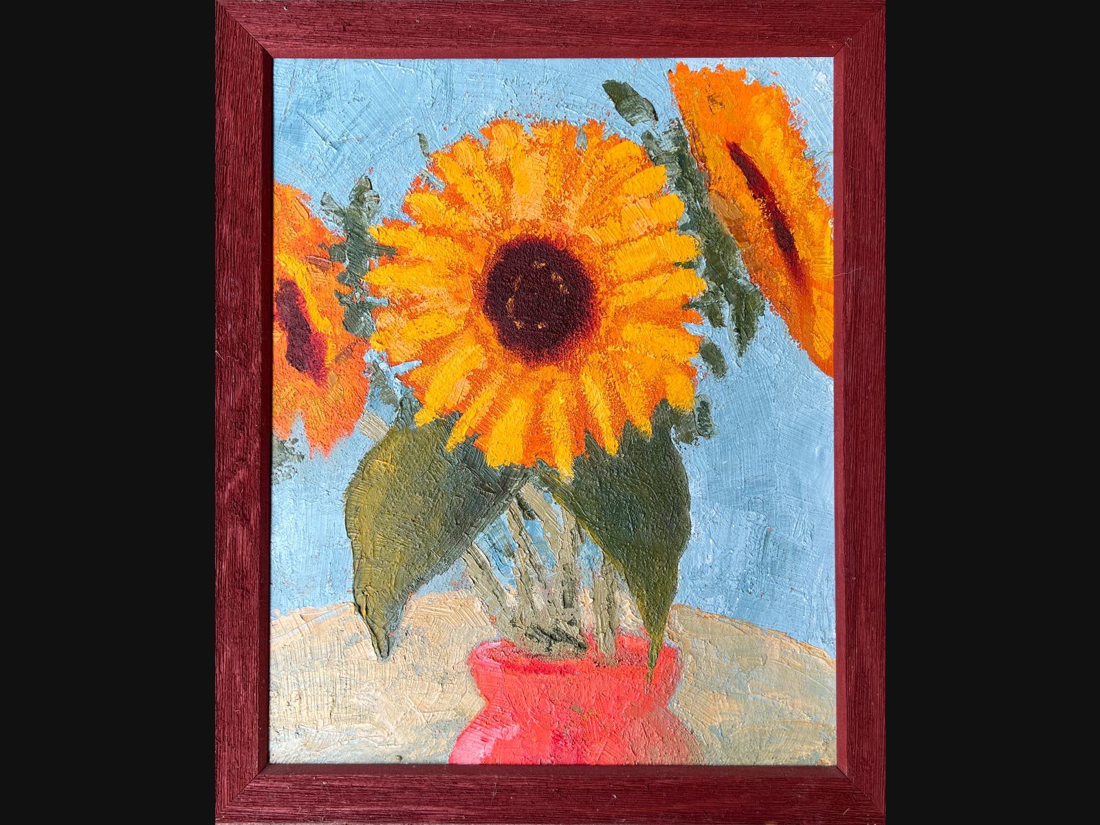 Sunflowers for Ukraine, 20"x16", oil on board