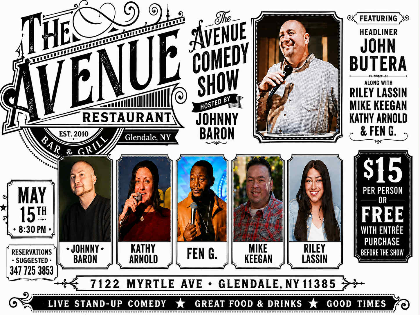 Stand-Up Comedy Night in Glendale, Queens