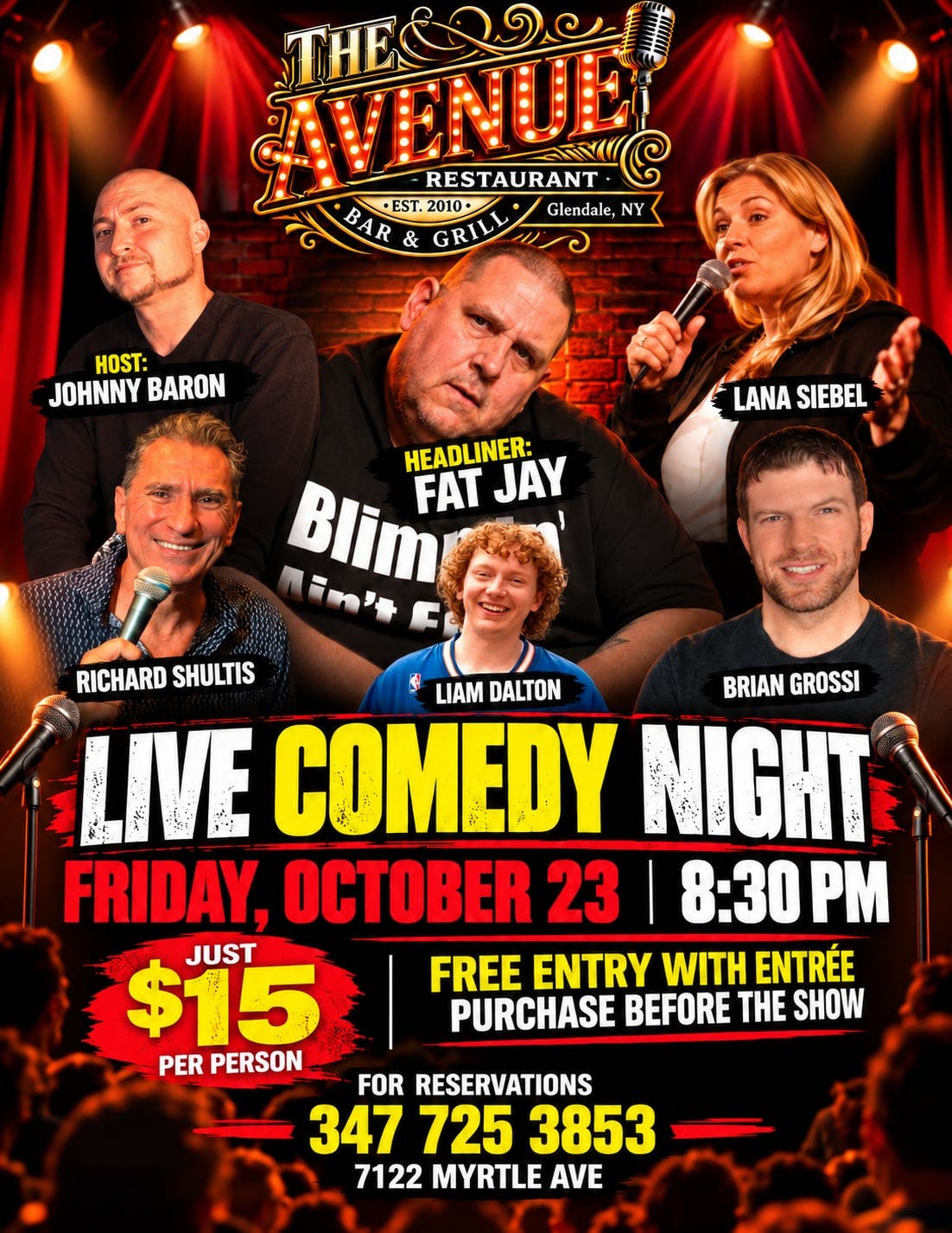 Comedy Night Live in Glendale, Queens