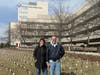 David Griffith and his wife, Sunny, visit the Pinwheel Garden that honors organ donors and transplant recipients. 