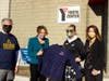 Attorney General Maura Healey with Lynn Mayor Thomas McGee, YMCA CEO Kathleen Walsh, and Lynn YMCA Senior Executive Director Andrea Baez.