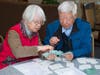 A couple participating in CACCC's Heart to Heart Cafe. 